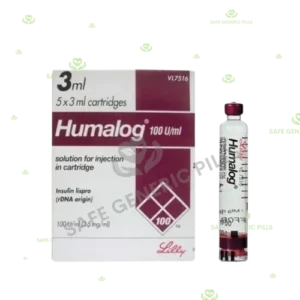Humalog 100IU/ml Solution for Injection | Insulin Lispro 100IU - 8 Cartage