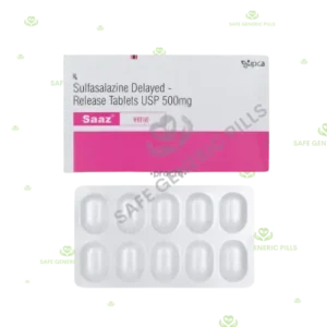 Saaz Tablet | Sulfasalazine 500mg - 50 Tablets