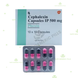 Phexin 500mg Capsule | Cefalexin 500mg - 100 Capsules