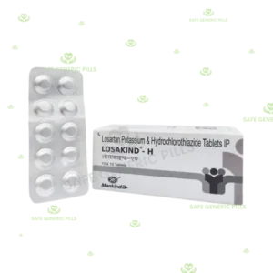 Losakind-H Tablet | Losartan 50mg + Hydrochlorothiazide 12.5mg - 50 Tablets