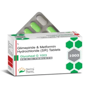 Glycoheal G 1003 | Glimepiride 3mg + Metformin 1000mg SR D/L - 200 Tablets