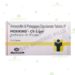 Moxikind-CV 1gm | Amoxycillin 875mg + Clavulanic Acid 125mg - 240 Tablets