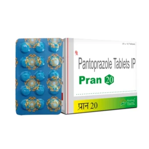 Pran 20 (Pantoprazole 20mg) - 60 Tablets