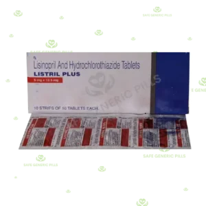 Listril Plus Tablet | Lisinopril 5mg + Hydrochlorothiazide 12.5mg