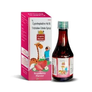 Cyproboost Syp | Cyproheptadine 2mg + Tricholine Citrate 275mg ?200 ml - 4 Bottle