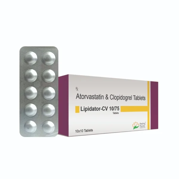 Lipidator CV 10/75 | Atorvastatin 10mg + Clopidogrel 75mg