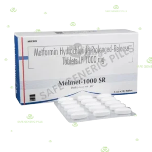 Melmet 1000 SR Tablet 
| Metformin 1000mg