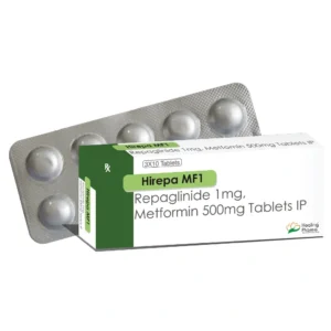 Hirepa MF 1 | Repaglinide 1mg + Metformin 500mg - 400 Tablets