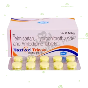 Tazloc Trio 40 Tablet 
| Telmisartan + Amlodipine + Hydrochlorothiazide