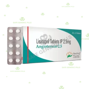Angiotensin 2.5mg Tablet | Lisinopril 2.5mg - 50 Tablets