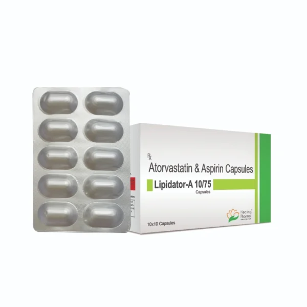 Lipidator-A 10/75 | Atorvastatin 10mg + Aspirin 75mg